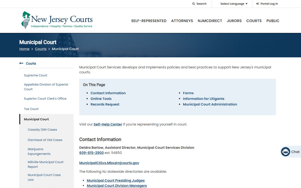 Mercer County court records municipal court overview on NJ Courts