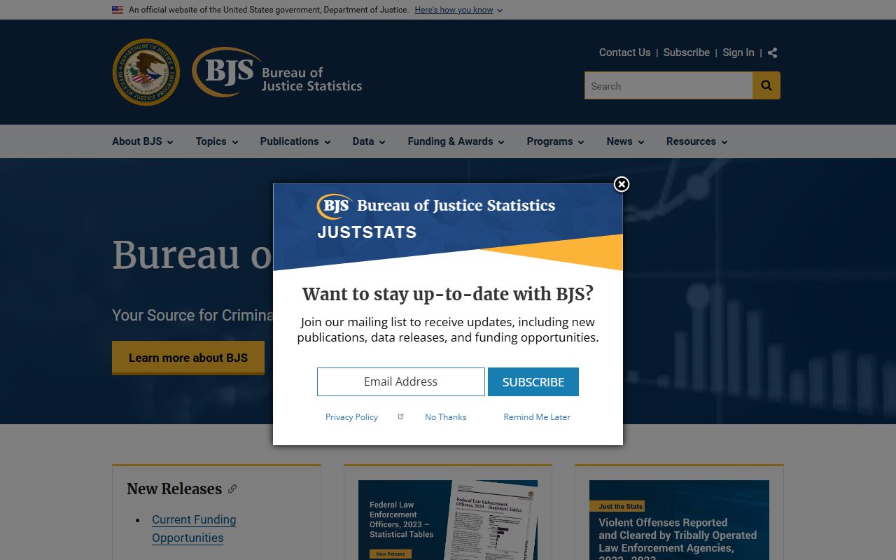 Mercer County inmate population national context from the Bureau of Justice Statistics